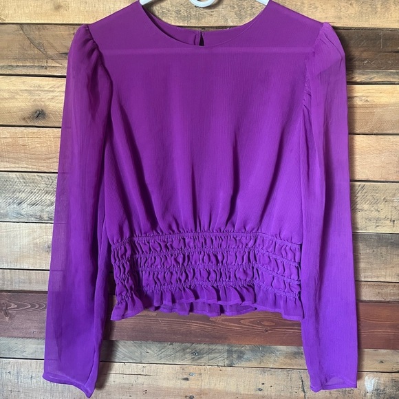 Express Tops - Express Vibrant Purple Blouse